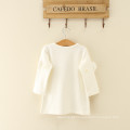 Algodão Longo Daidy Bebê de algodão Respirável Moda Senhora Vestido Para As Mulheres Roupas de Uma Peça meninas Mulheres Vestido Floral Vestidos branco